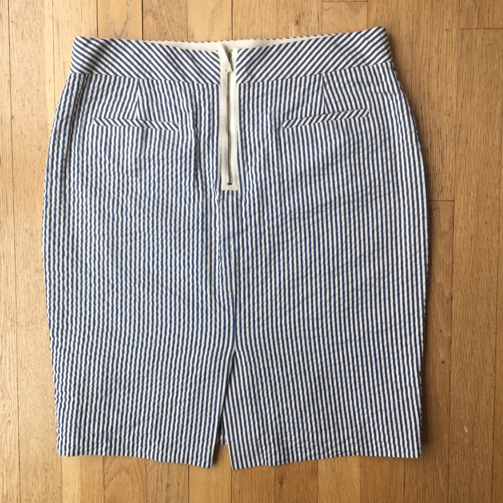 Jcrew seersucker pencil skirt - Picture 2 of 2
